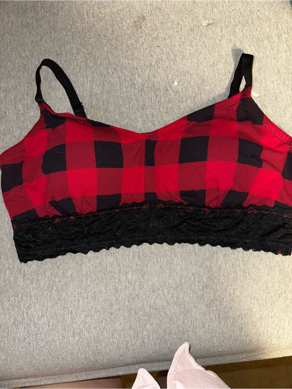 Torrid red and black lace bralette plus size 2X